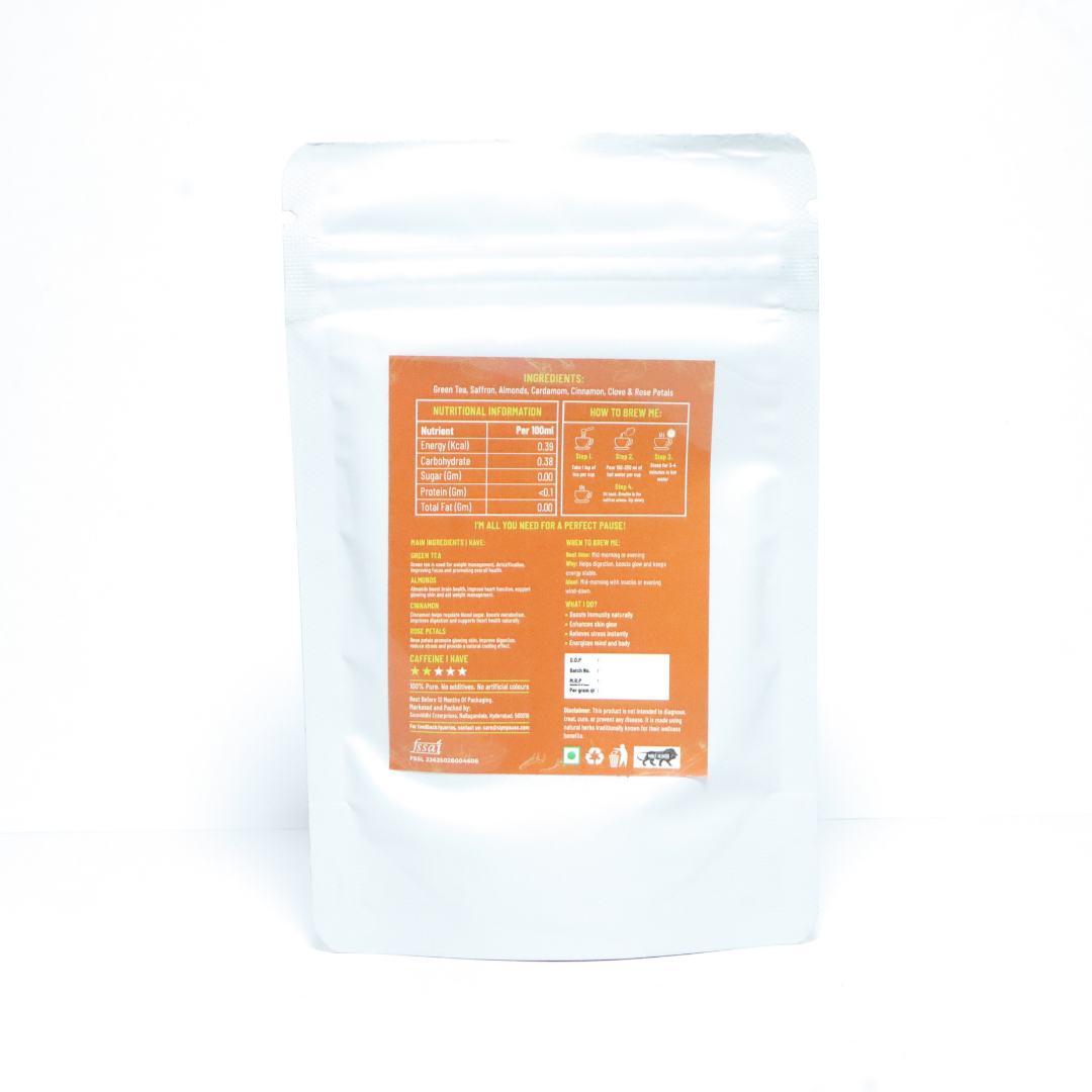 Royal Kashmiri Kahwa with Saffron & Almonds | Sip n Pause