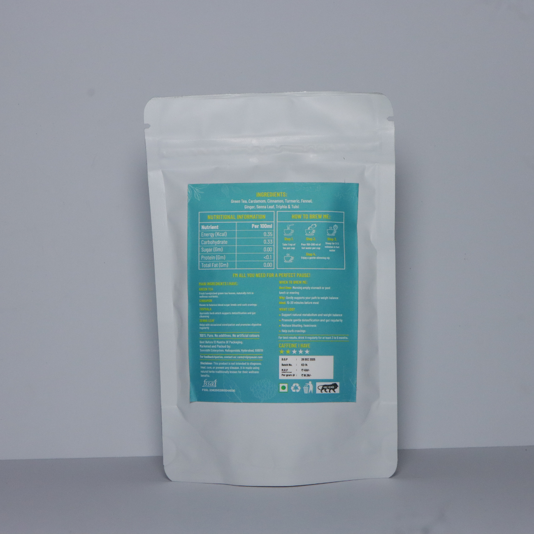 Weight Management Herbal Tea for Metabolism & Detox | Sip n Pause