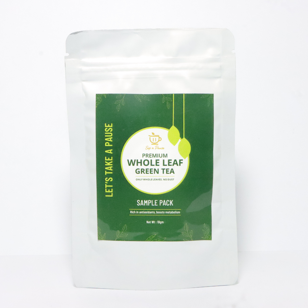 Premium Whole Leaf Green Tea for Metabolism & Detox | Sip n Pause