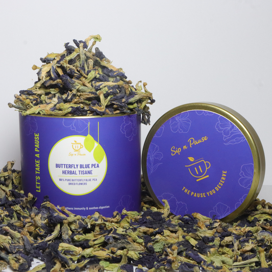 Butterfly Blue Pea Herbal Tisane | Antioxidant Herbal Tea | Sip n Pause