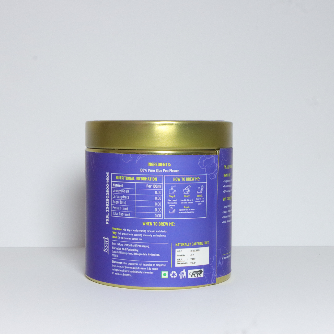 Butterfly Blue Pea Herbal Tisane | Antioxidant Herbal Tea | Sip n Pause