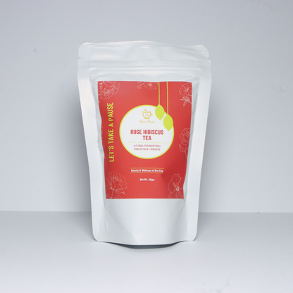 Rose Hibiscus Tea for Skin Glow, Detox & Wellness | Sip n Pause