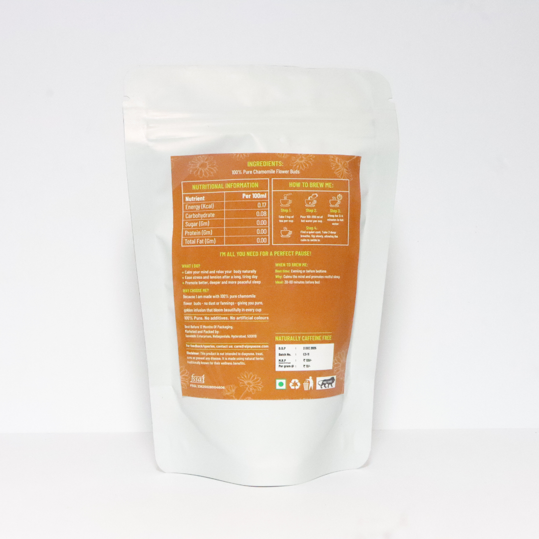 Chamomile Tea for Sleep, Stress Relief & Relaxation | Sip n Pause