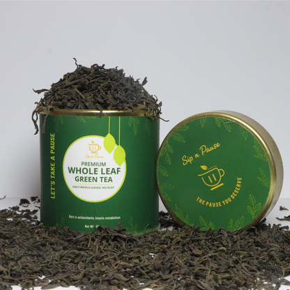 Premium Whole Leaf Green Tea for Metabolism & Detox | Sip n Pause