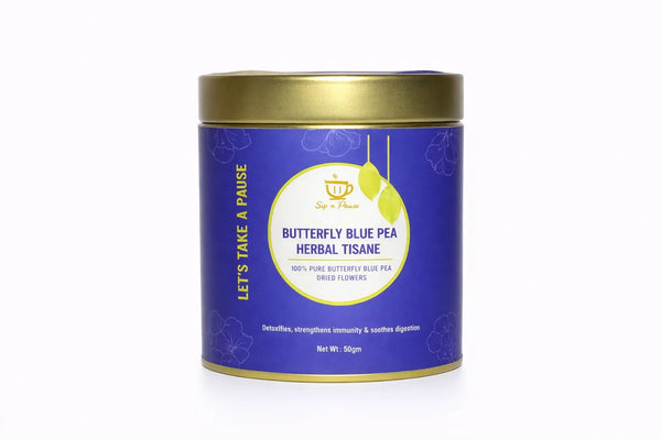 Butterfly Blue Pea Herbal Tisane | Antioxidant Herbal Tea | Sip n Pause