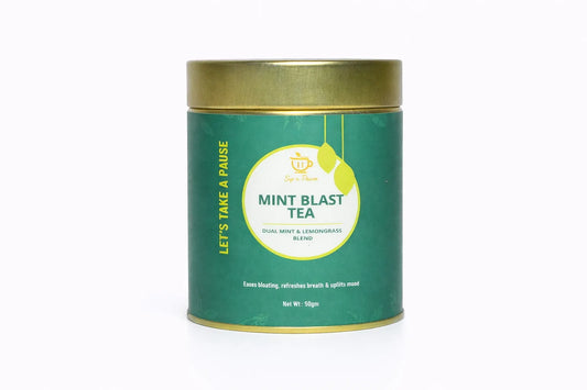 Mint Blast Green Tea for Digestion & Refreshment | Sip n Pause