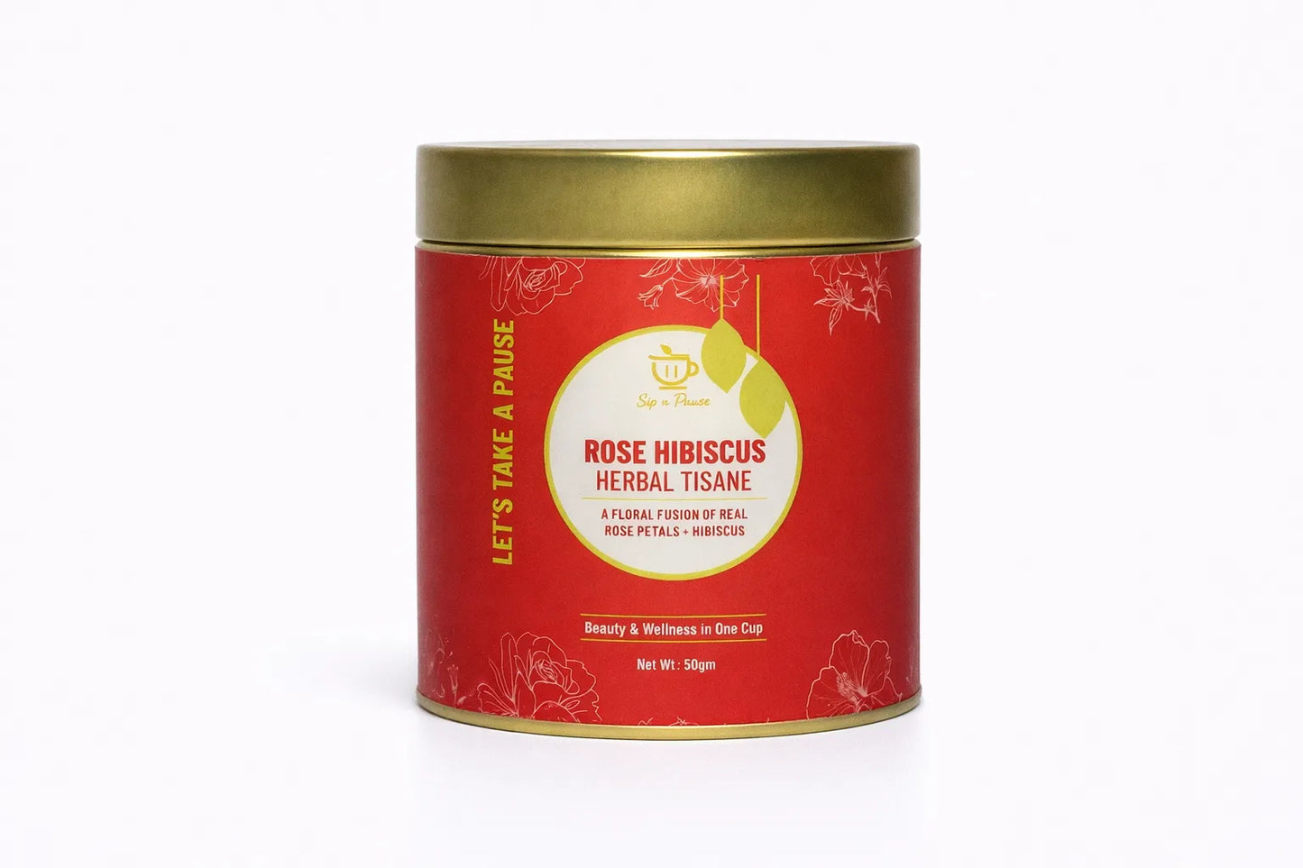 Rose Hibiscus Tea for Skin Glow, Detox & Wellness | Sip n Pause