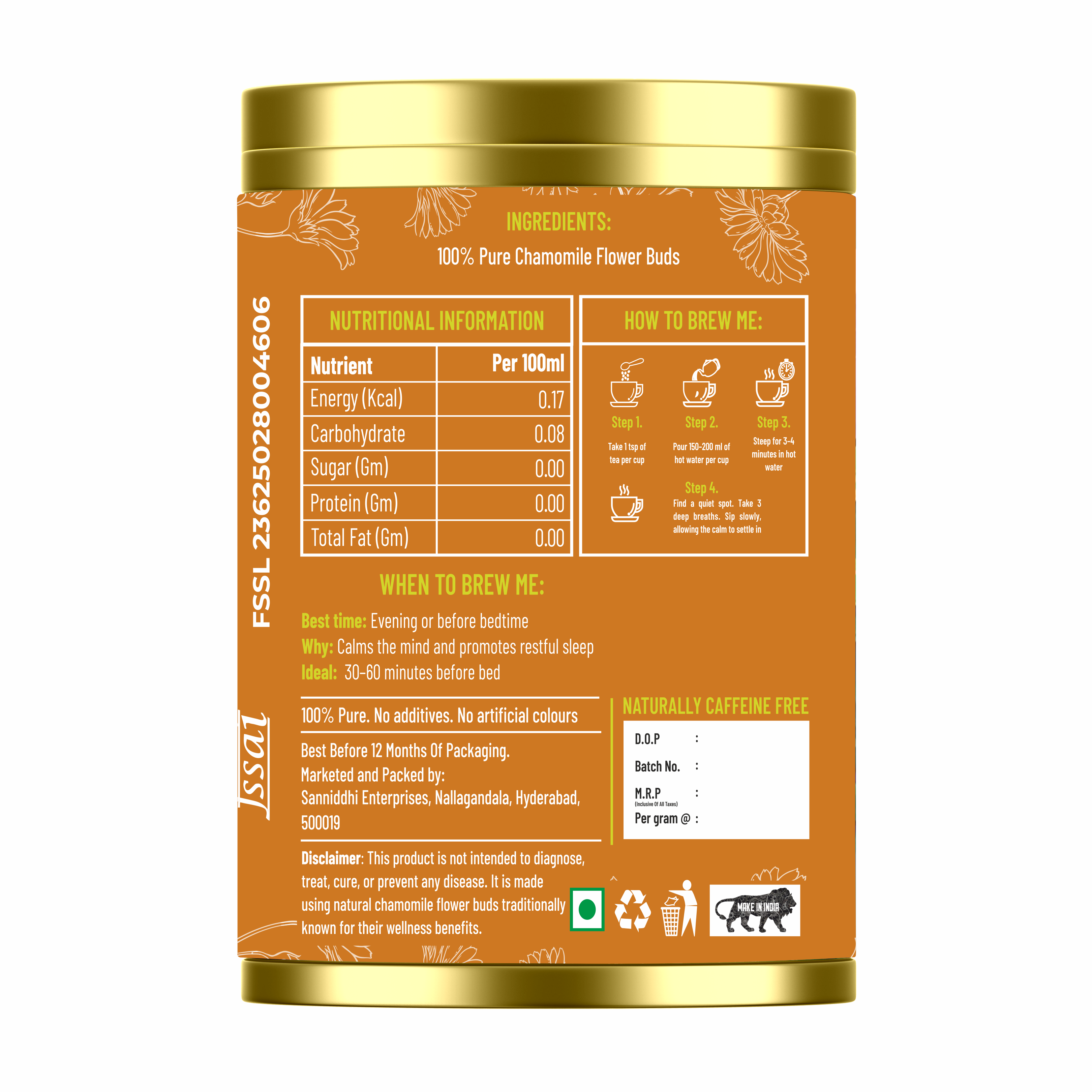 CHAMOMILE HERBAL TEA