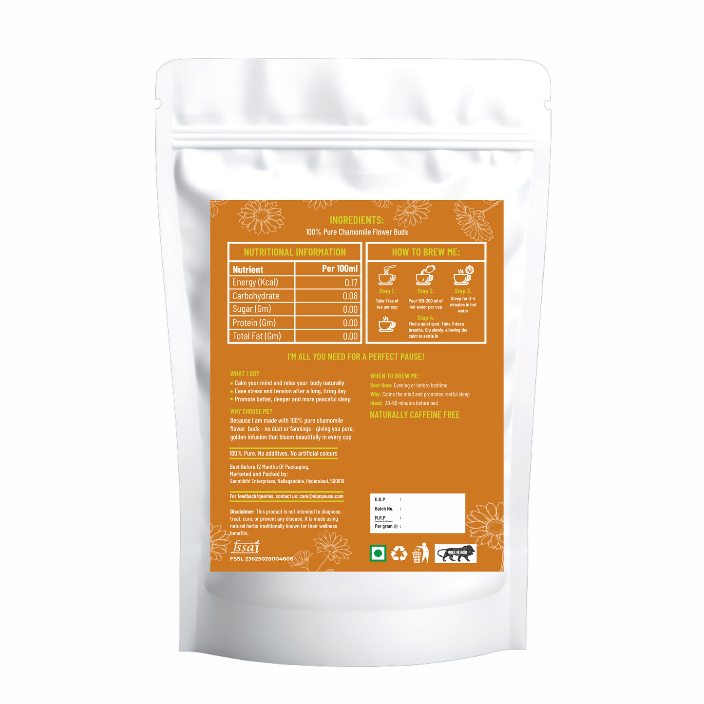 CHAMOMILE HERBAL TEA