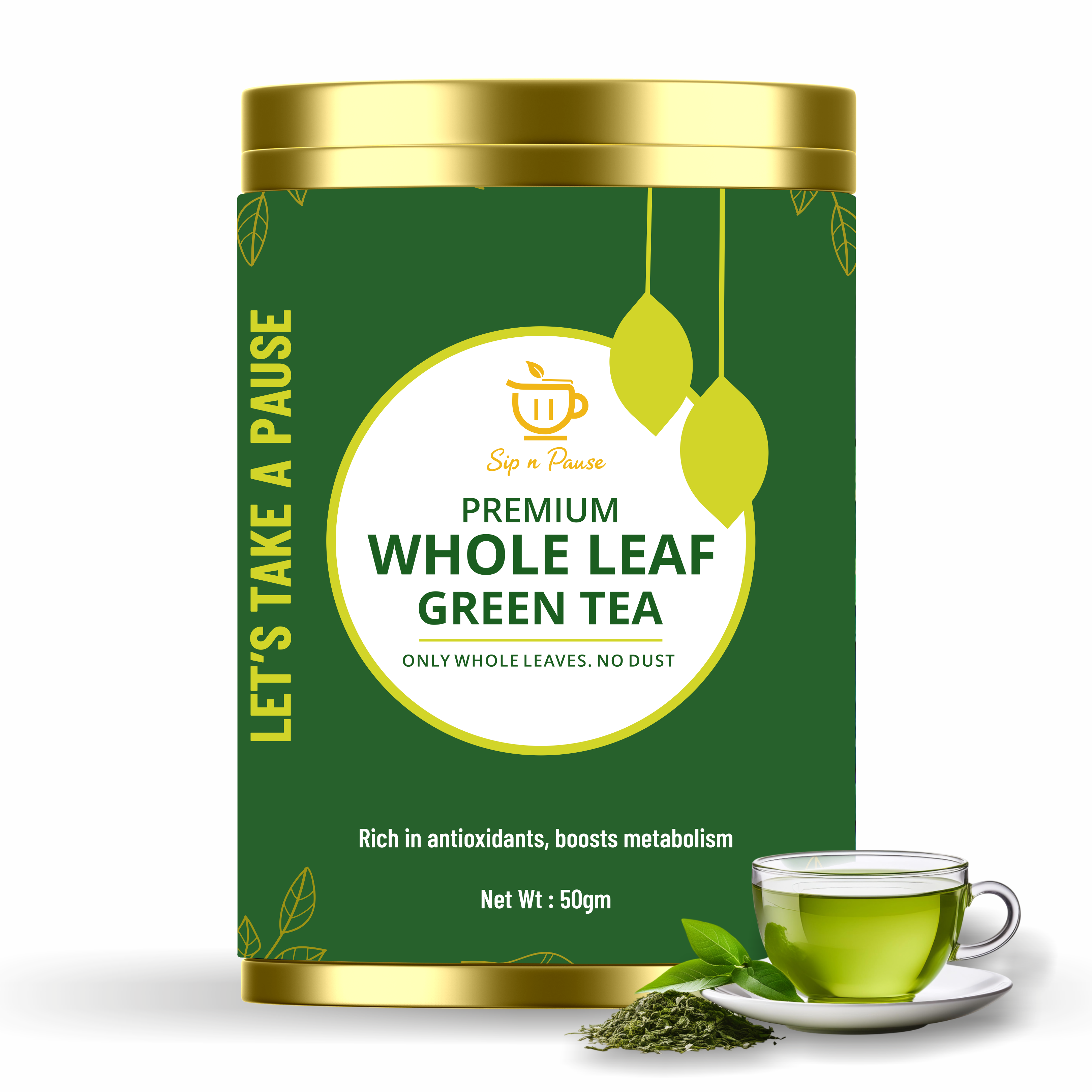 PREMIUM WHOLE LEAF GREEN TEA