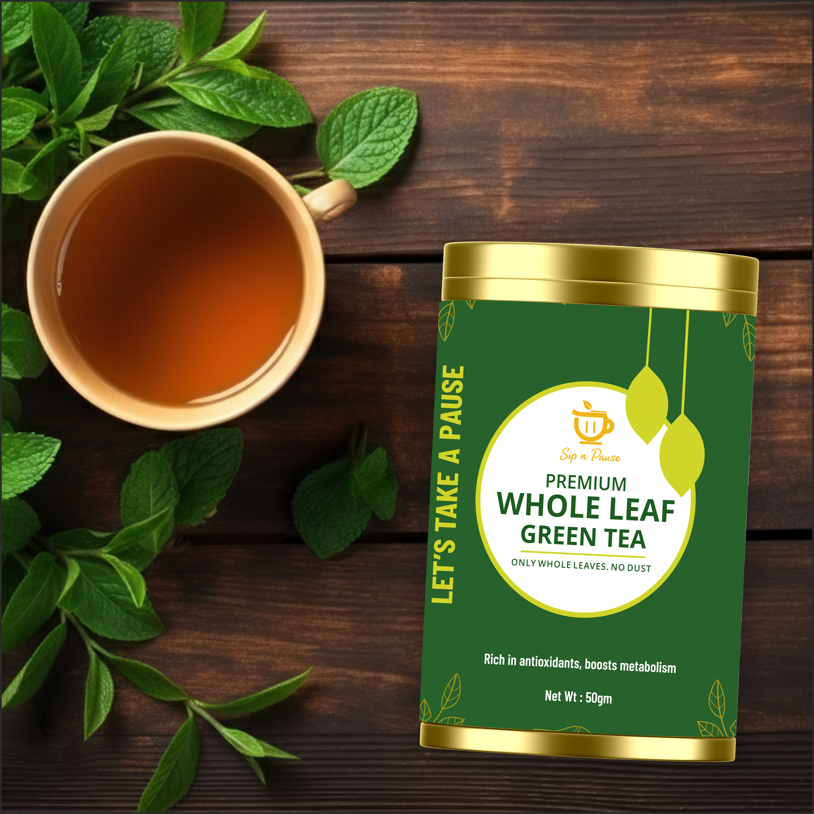 PREMIUM WHOLE LEAF GREEN TEA