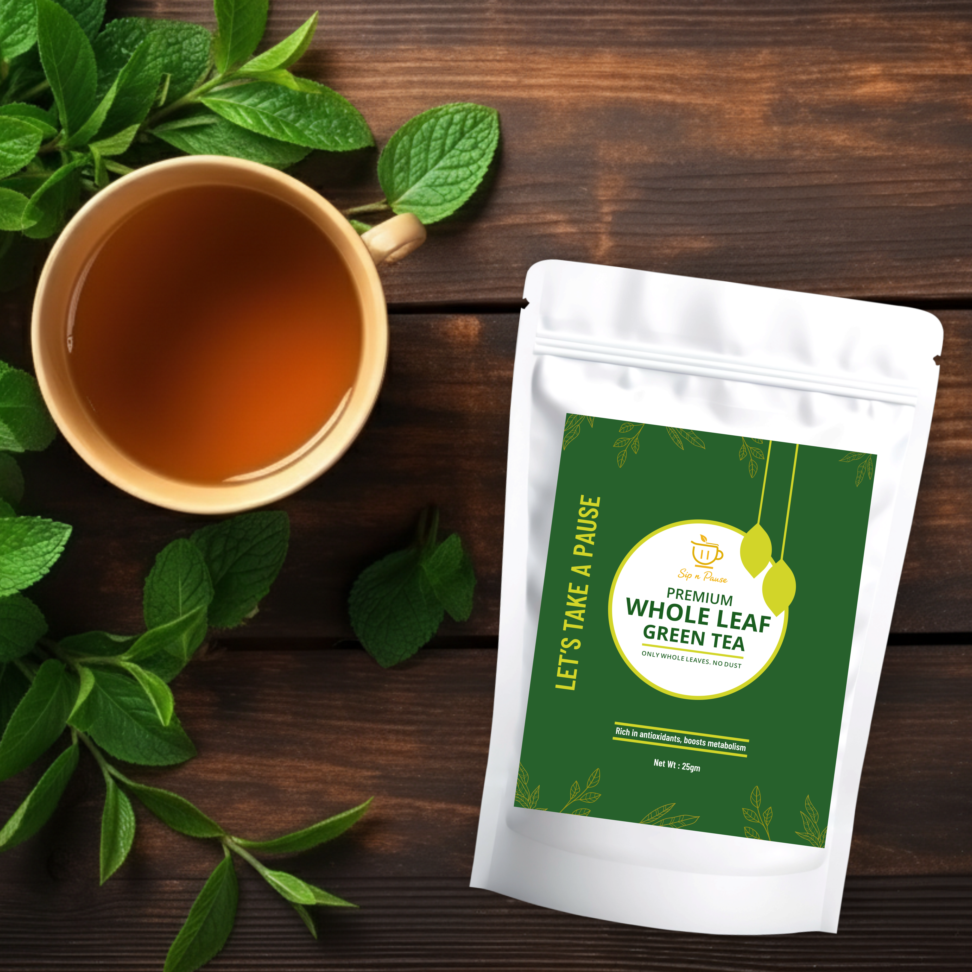PREMIUM WHOLE LEAF GREEN TEA